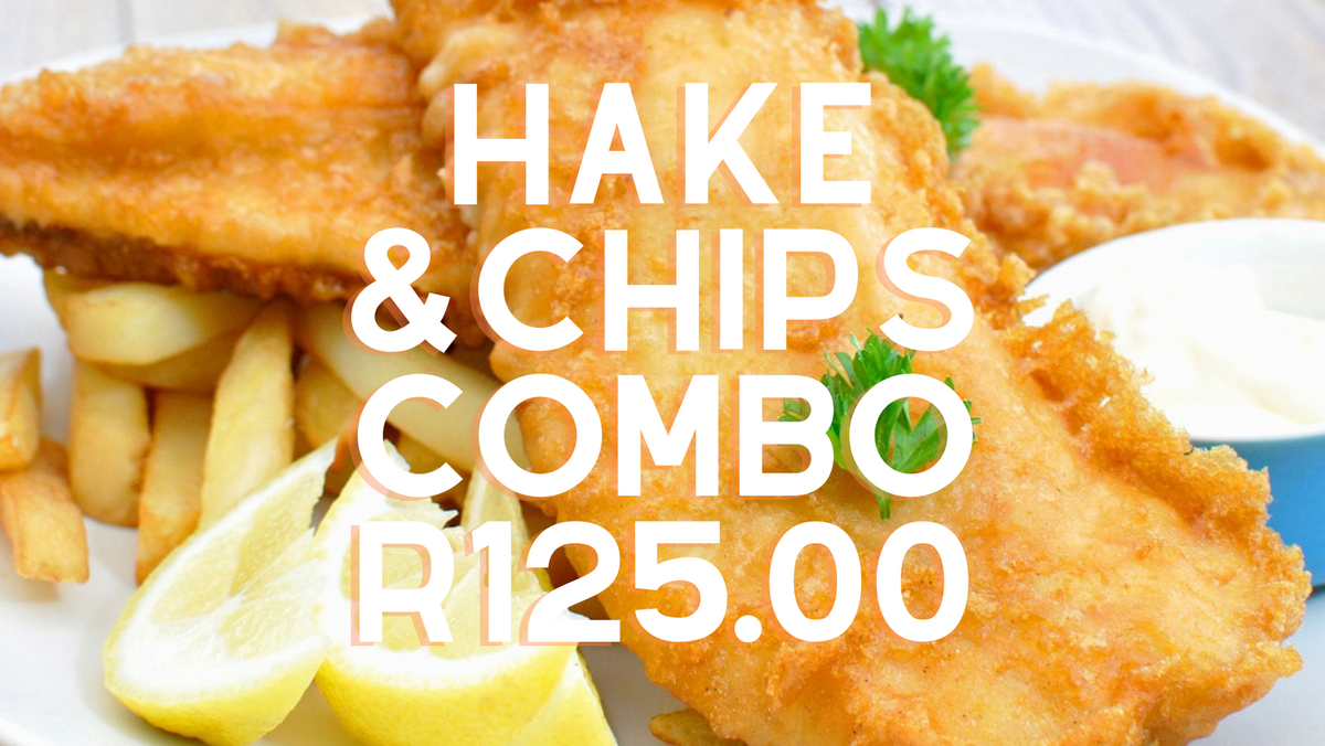 HAKE & CHIPS COMBO Captain Haddock Seafood Market