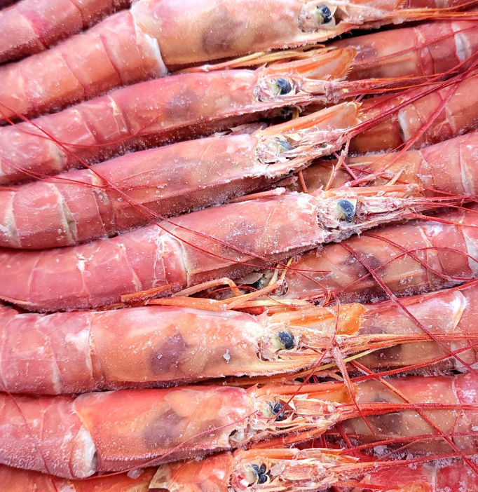 prawn Argentinian Head On Prawns L2 (Large) 20/30 prawn p/kg - R262.50 p