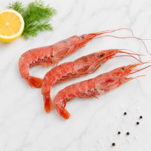 Load image into Gallery viewer, Argentinian Head On Prawns L1 (Extra Large) - 10/20 prawn p/kg R242.50 p/kg - packed 2kg **SAVE R110**