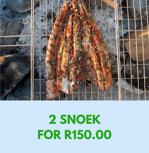 Braai Snoek Medium - 2 FOR R150!! SAVE R50!!