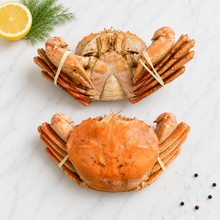 Load image into Gallery viewer, Crab - Namibian Golden Crab Whole - average pack weighs 1.20kg - pack of 2 crabs