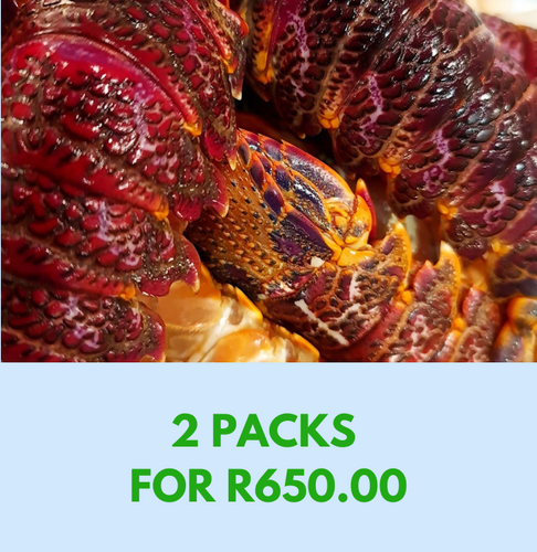 Crayfish Tails - 10 tails - 2 PACKS / 20 TAILS **2 PACKS FOR R650 **SAVE R50**