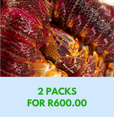 Crayfish Tails - 10 tails - 2 PACKS / 20 TAILS **2 PACKS FOR R600 **SAVE R100**