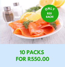Load image into Gallery viewer, Oak Smoked Norwegian Salmon Ribbons 80g - 10 for R550 **SAVE R200**
