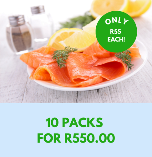 Oak Smoked Norwegian Salmon Ribbons 80g - 10 for R550 **SAVE R200**
