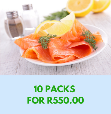 Oak Smoked Norwegian Salmon Ribbons 80g - 10 for R550 **SAVE R200**