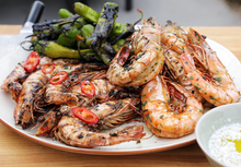 Load image into Gallery viewer, Vannamei Head On Prawns- Butterfly Cut &amp; Deveined 26/30 700g - QUEEN -- 2 PACKS FOR R400!! SAVE R100!!
